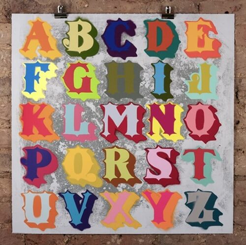 Eine Tenderloin A-Z Stone Print