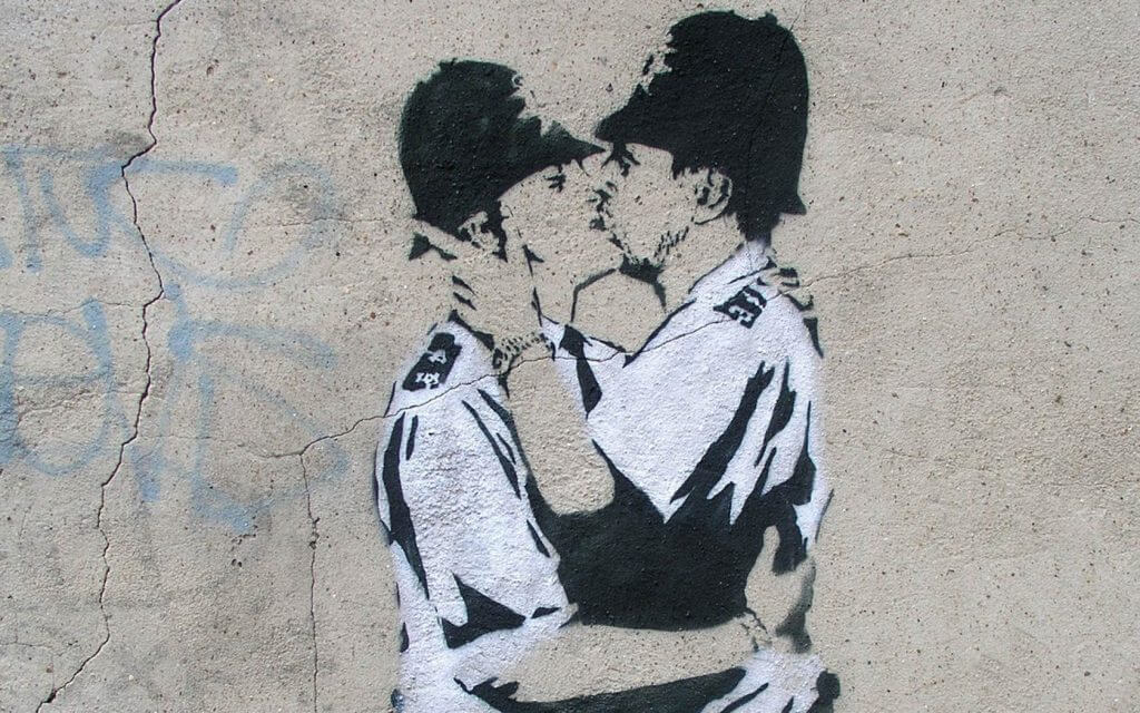 Banksy Kissing Coppers mural meaning