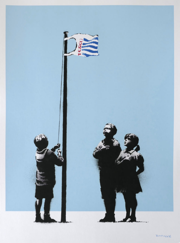 Banksy Very Little Helps screen print Pest Control authenticated GraffitiStreet