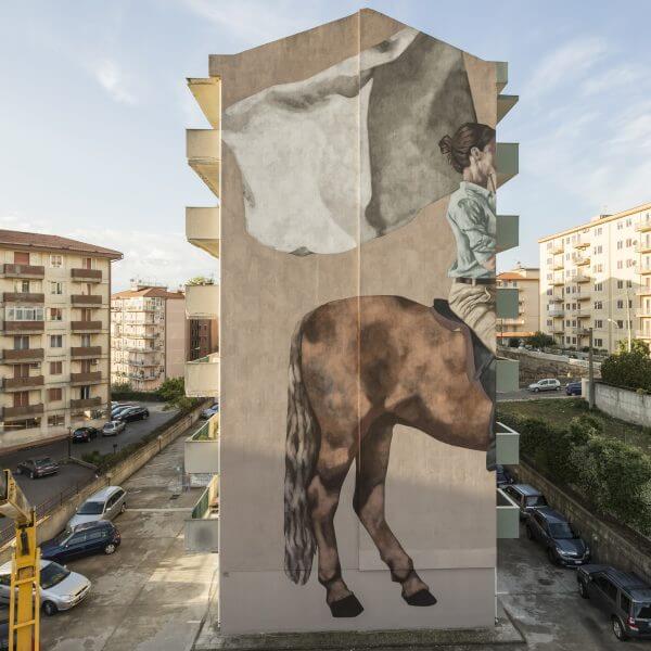 Hyuro, Festiwall, Street art festival, Sicily Photo credit Marcello Bocchieri