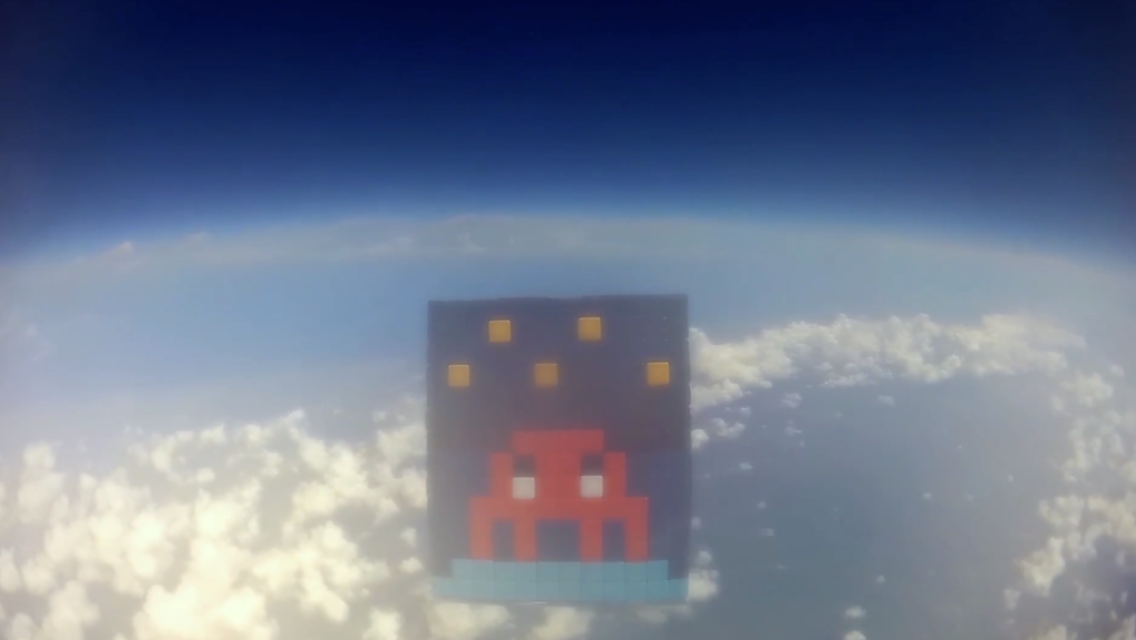 Stills from Invader’s ART4SPACE film.
All copyright Invader