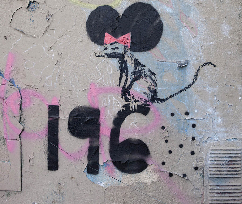 The meaning behind Banksy's Rats - Explained. Image © Banksy