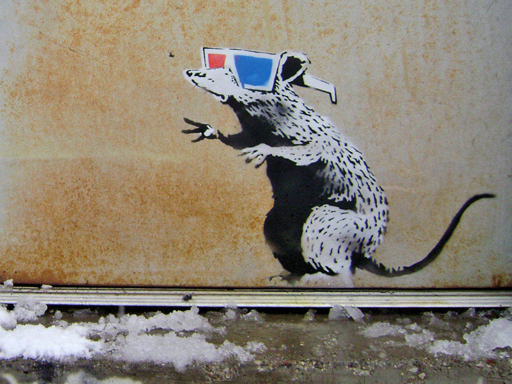 The meaning behind Banksy's Rats - Explained. Image © Banksy