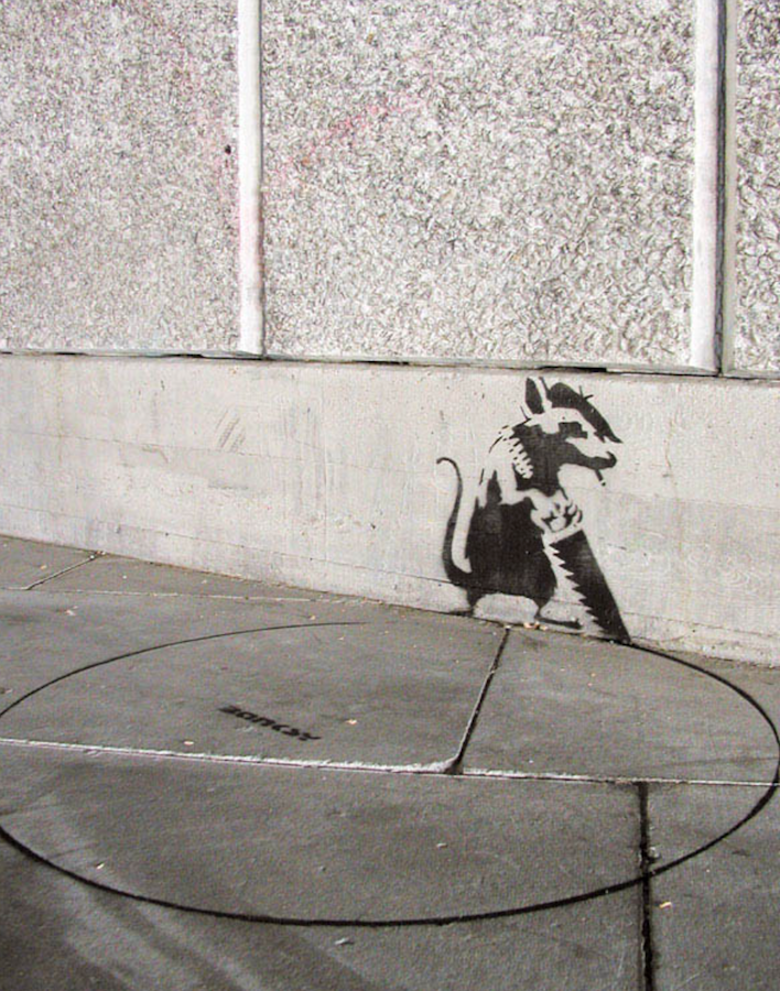 The meaning behind Banksy's Rats - Explained. Image © Banksy