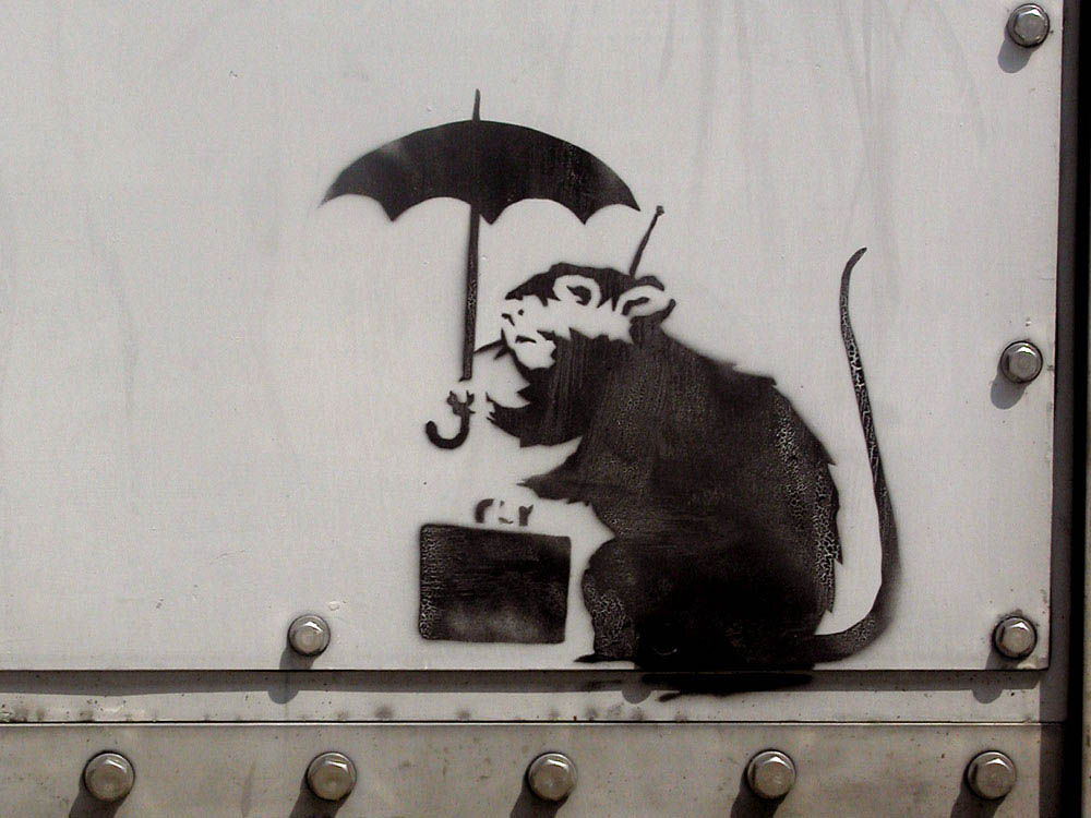 The meaning behind Banksy's Rats - Explained. Image © Banksy