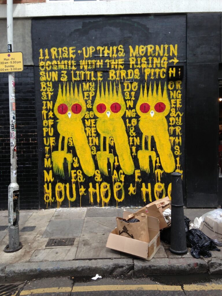 Discreet artwork, Shoreditch, East London, 2013–2014, photographed by GraffitiStreet