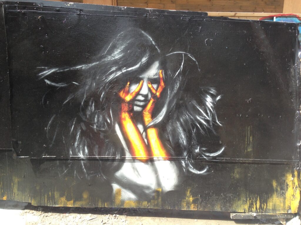 SNIK figurative street art piece, Shoreditch, East London, 2013–2014, photographed by GraffitiStreet