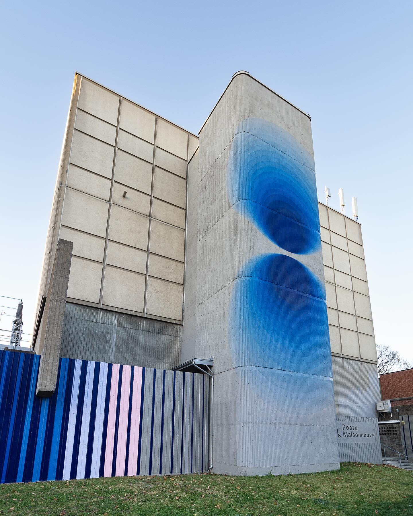 Cyndie Belhumeur Écho mural at Hydro-Québec Poste Maisonneuve