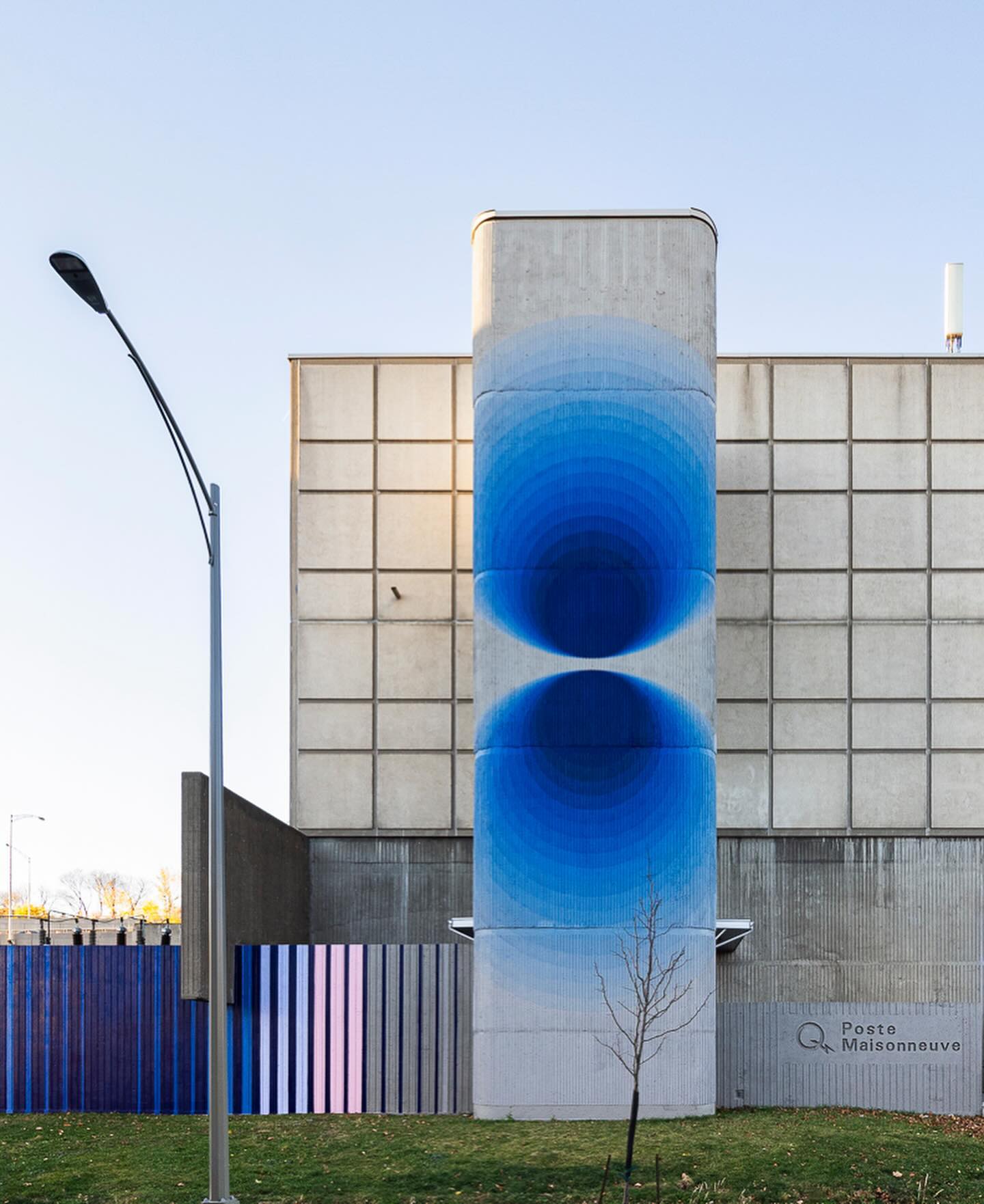Cyndie Belhumeur Écho mural at Hydro-Québec Poste Maisonneuve
