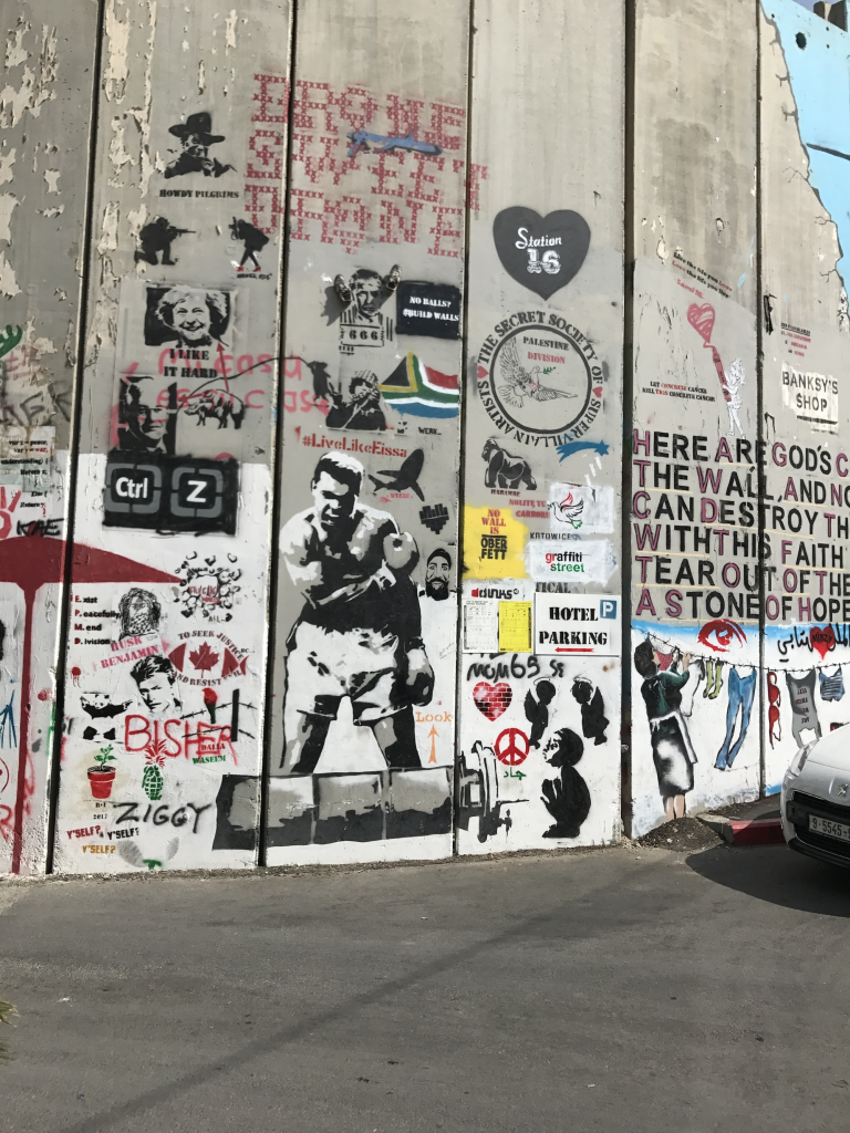 Separation wall street art, West Bank, Palestine — photographed by GraffitiStreet, 2017